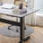 Black Rectangular Sintered Stone tabletop Dining Table-2030100134-2030100128