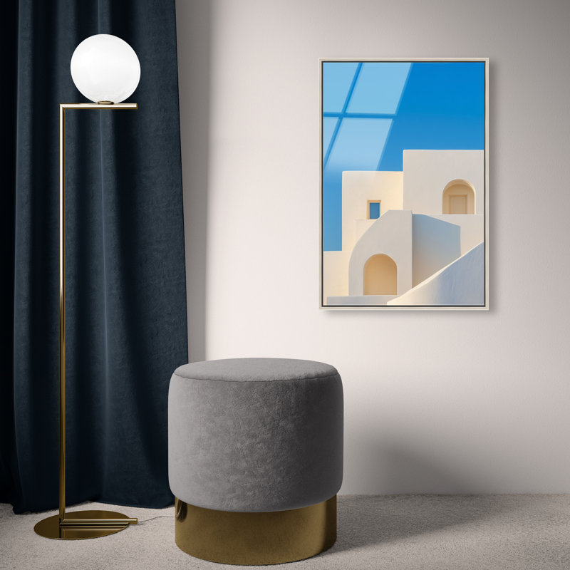 Island Minimalism Print by Oliver Gal, 31"H x 21"W, Silver Floater Frame