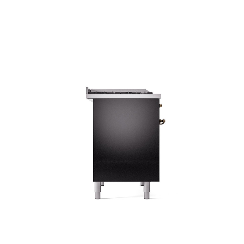 ILVE Nostalgie II 40 in Dual Fuel Range, Natural Gas, White/Bronze