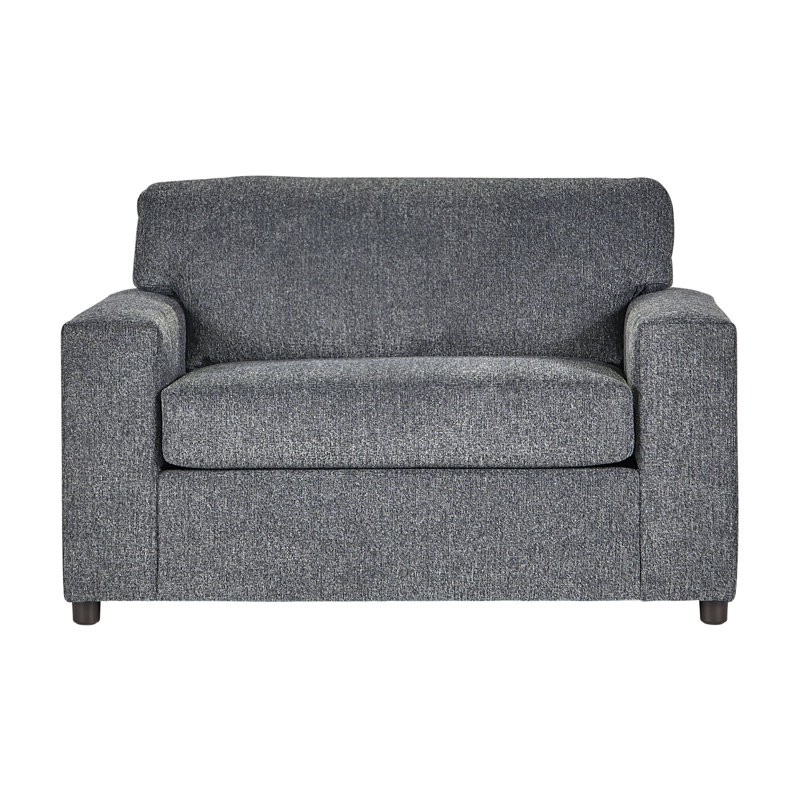 51" Upholstered Track Arm Cuddle Chair - Contour Ash, Contour Ash