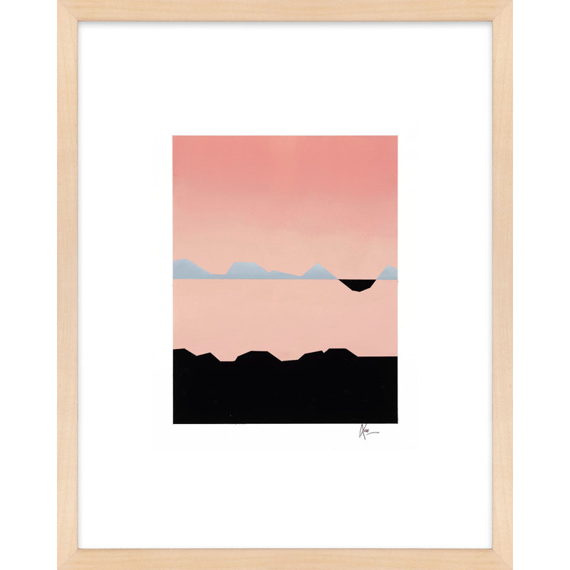 Afrika 19 Print by Lee Lessem, 50" H x 40" W x 1.25" D, Brown Framed