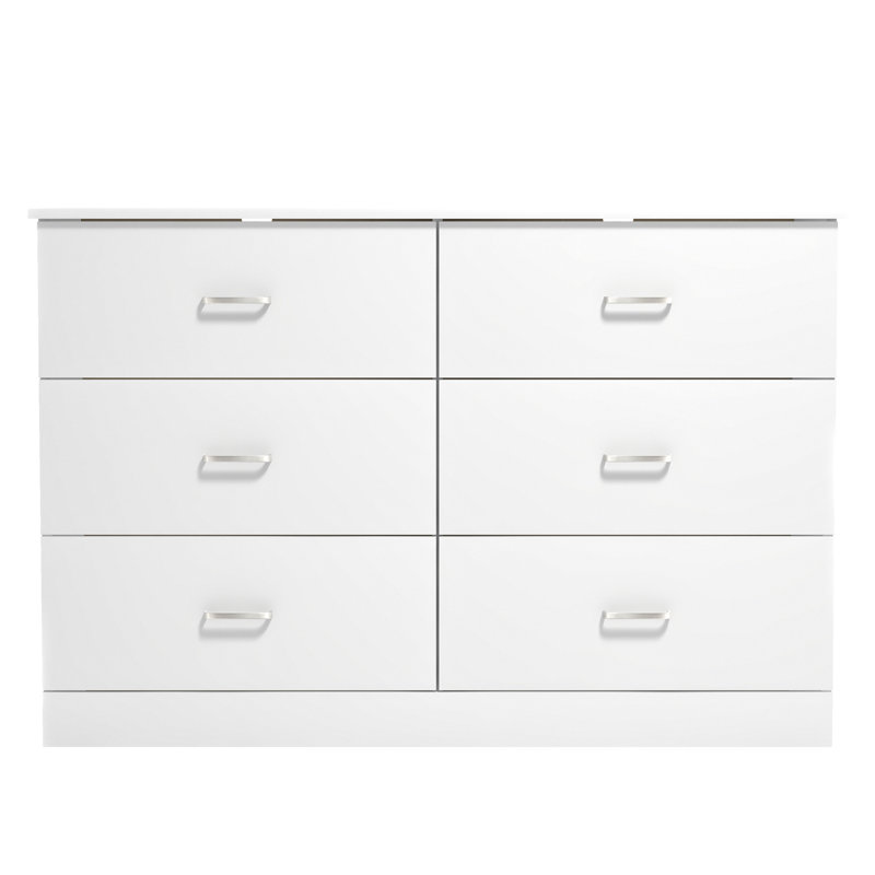 Allyannah 47.0'' W 6 - Drawer Dresser, White/STURDY