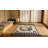 Small Scatter Size American Hooked Antique Wool 1920s Rug