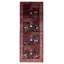 Tapis en laine bleu marine foncé noué à la main 3 pi 5 po x 9 pi 4 po Anadol