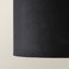 20cm H Velvet Drum Pendant Shade ( Screw On )-664550220-619335849