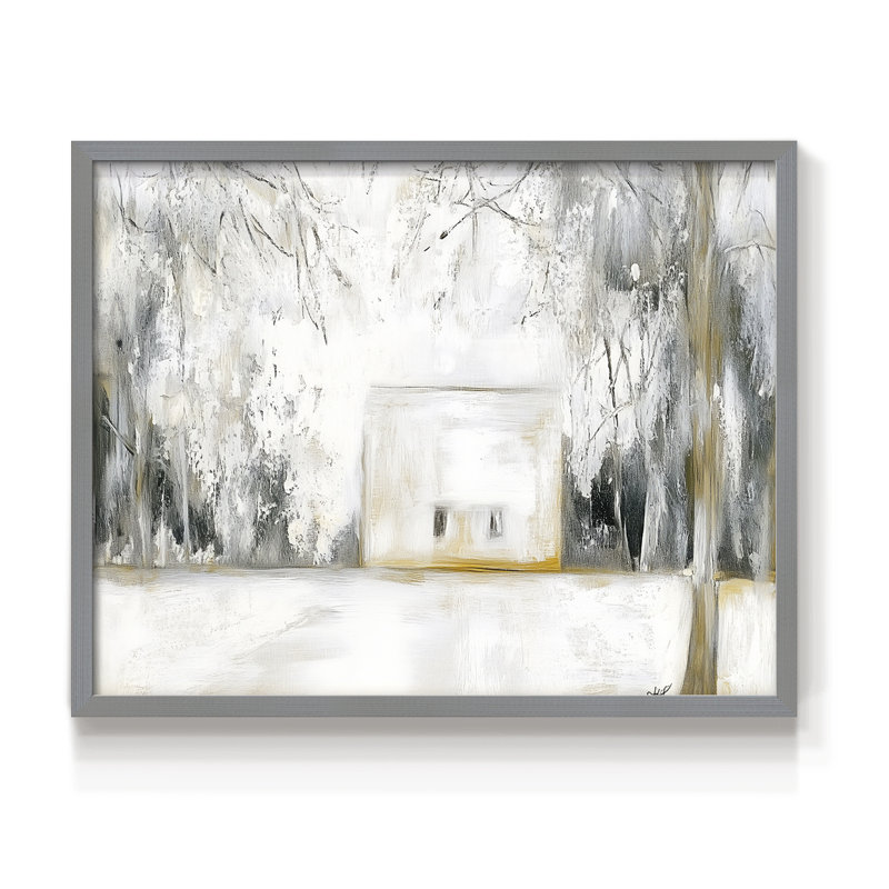 Art de Noël - CCLXIX - Reproduction encadrée - Restickable, H 11 po x l 14 po, Gris