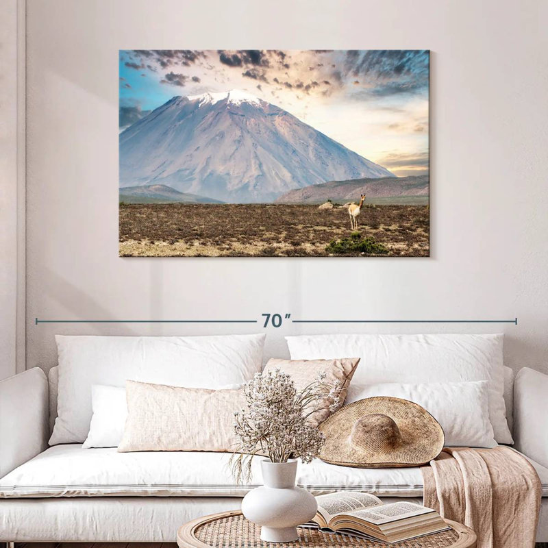 Alvord Couleurs du Pérou - El Misti Stratovolcano, H 30 po x l 45 po