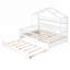 Lit en bois avec lit gigogne et tablette de rangement pour enfants, parfait pour jouer et dormir-389437689