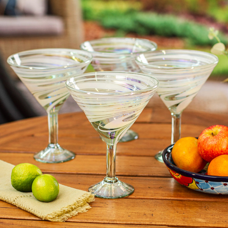 13oz. Handmade Martini Glass Set