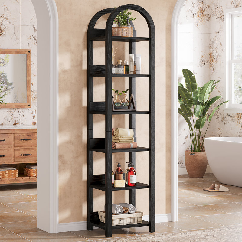Bibliothèque étroite à 6 niveaux, Black