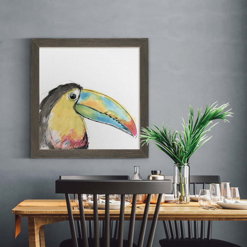 Reproduction d'art sur toile Gilded Chrysalis II, H 35,5 po x l 35,5 po x P 1,5 po, Encadré gris