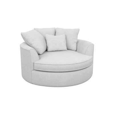 Fauteuil demi-tonneau en polyester de 61 po Ashonte Anjuan