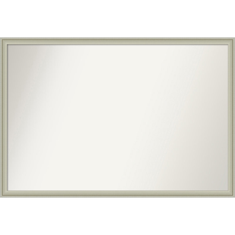 Miroir mural Florence, Rectangle, 25,75 po x 37,75 po, Argent