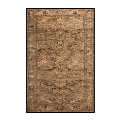 Tapis brun lavable à la machine