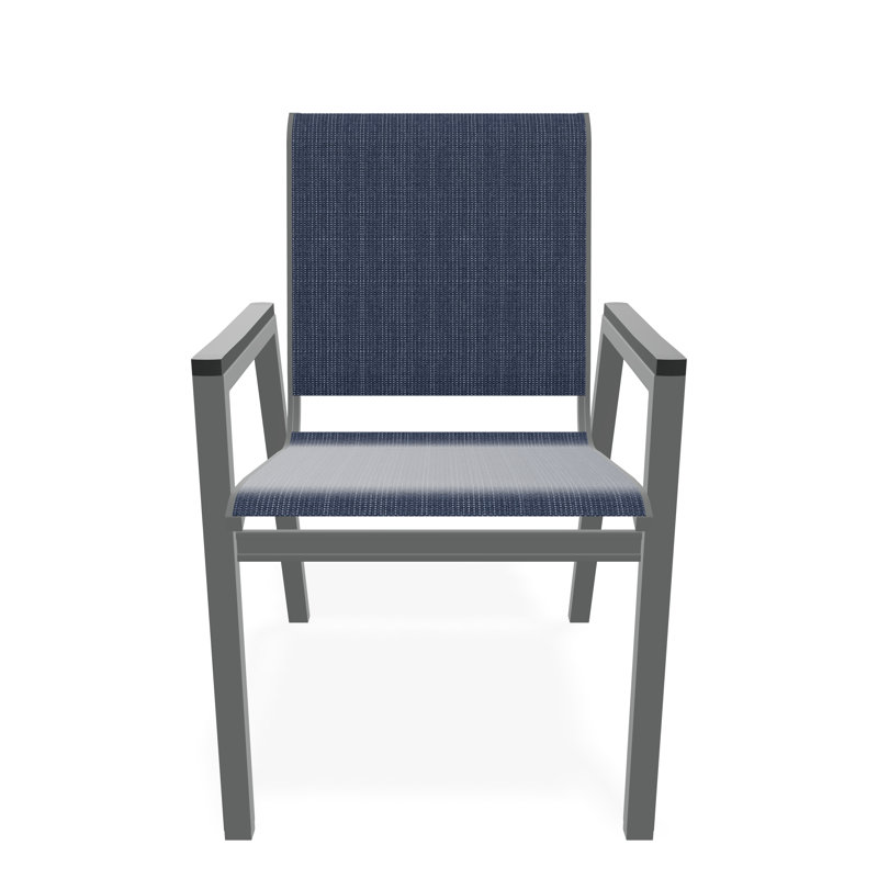 Bazza Outdoor Dining Chair, Mavi, Graphite