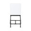 Industrial Modern Wood Counter Stool (2) - Button White 20.4''w X 23''d 2 38.8''h