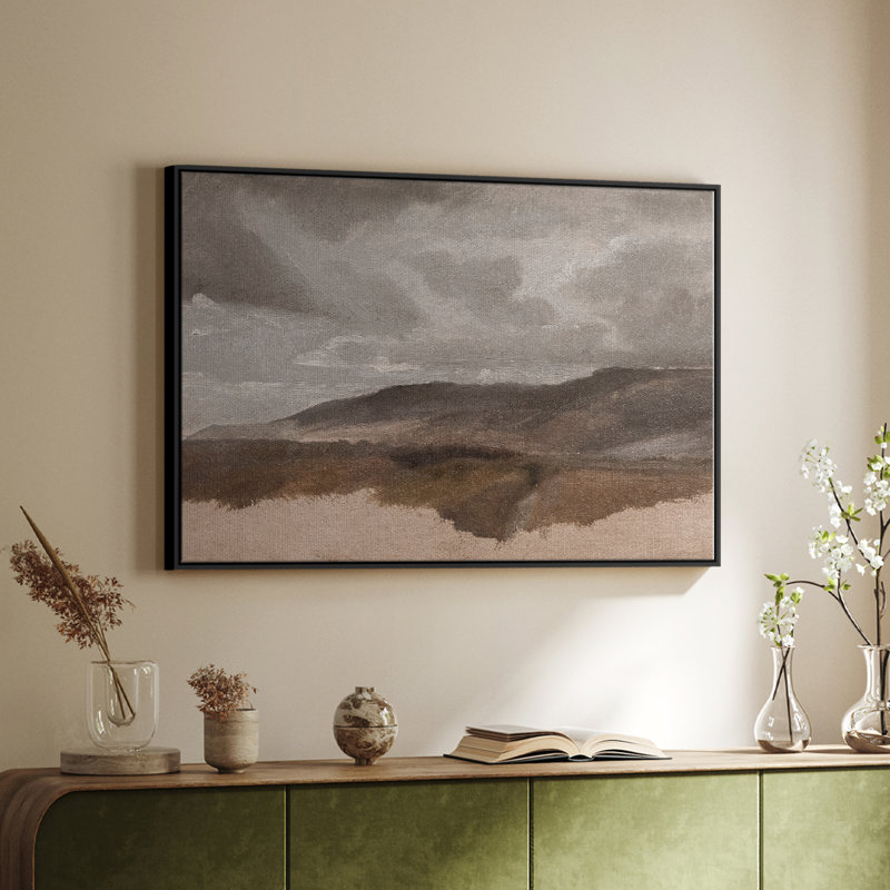 «Vintage Landscape - CMxxxv» sur, Noir, H 27 po x l 41 po