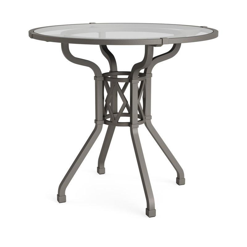 Venetian Outdoor Round Dining Table, Mica, 30" D