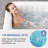 6-Person Inflatable Hot Tub Spa with 130 Bubble Jets, Square Portable Heated Spa with Cover, Ground Mat & Filter Cartridges, 73" x 73", US Plug-127390980-127390983