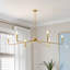 Lustre industriel de style bougie à 6 lumières 36 po