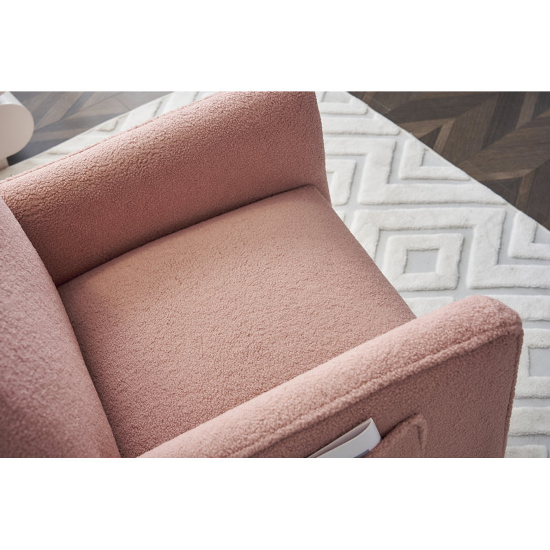 Chaise berçante Teddy, Rose