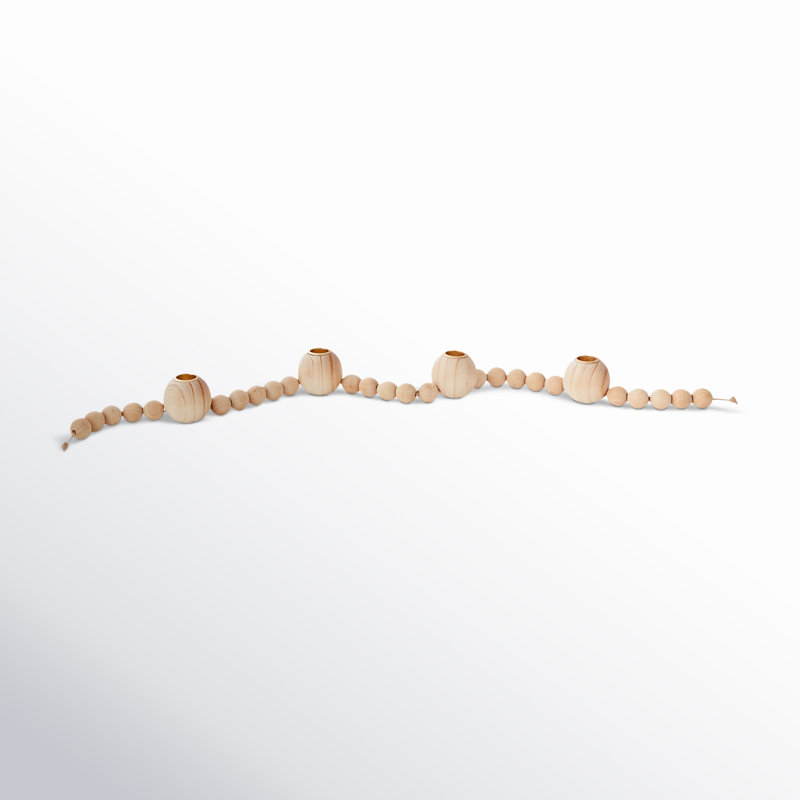 1.75'' H Wood Tabletop Candelabra