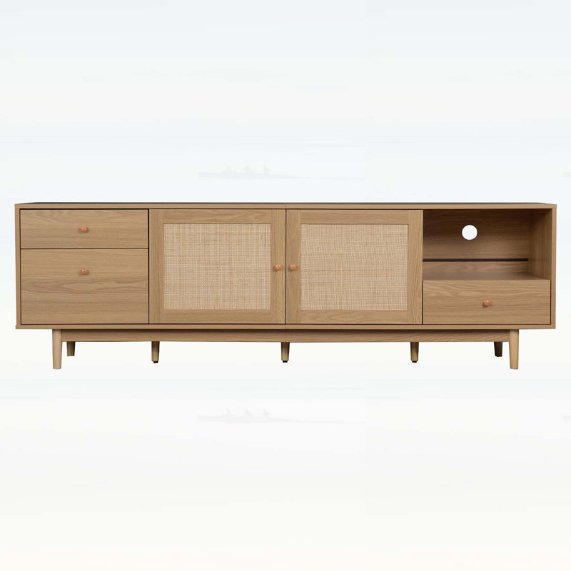 Modern Wood Media Console Table