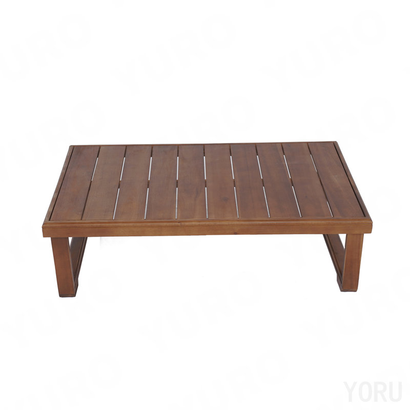 Table basse, table d'appoint de table rectangulaire, 11.25" H x 22" W x 38.5" D, Mocha, Solid + Manufactured Wood
