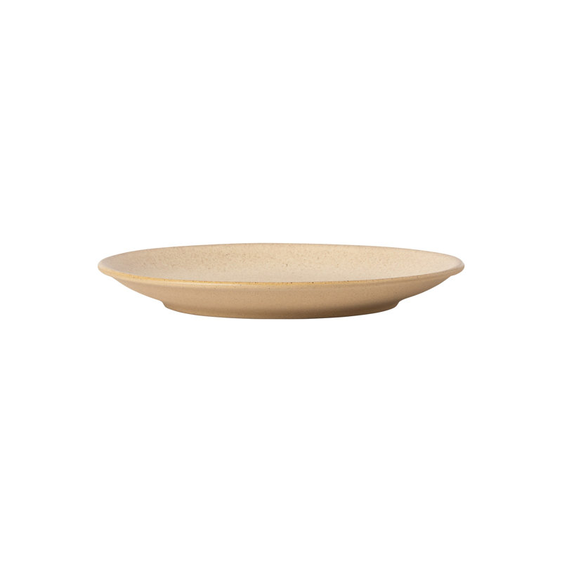 Arenito Handmade Eco Gres Amarela Salad/Dessert Plate, Champagne Yellow