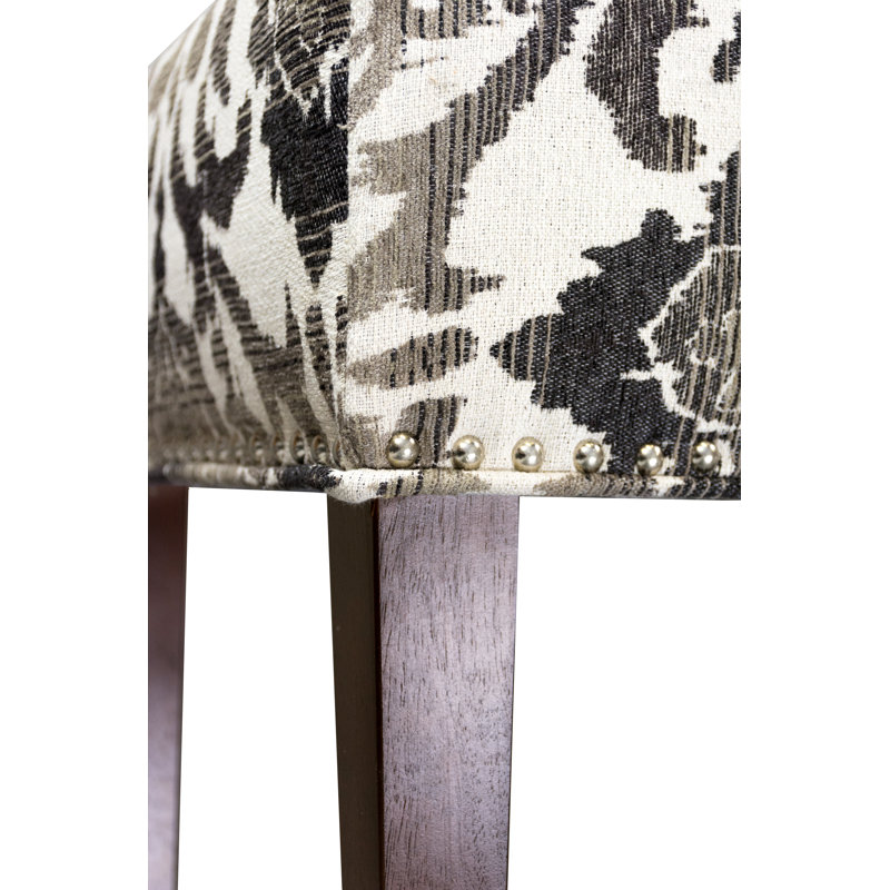 Banc rembourré Idell, Fumée / floral