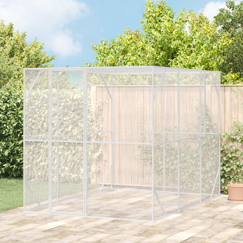 213cm Galvanized Steel Bird Cage Stand Bird Cage