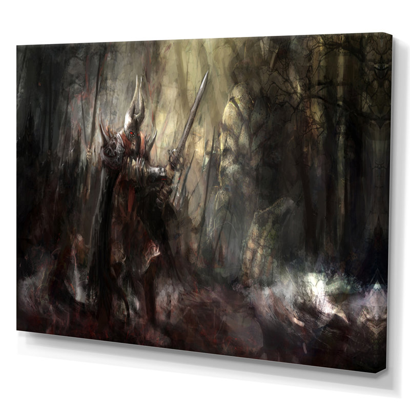 «Video Game Greek Mythology Fight II», reproduction sur toile, H 30 po x l 40 po x P 1,5 po, Toile tendue