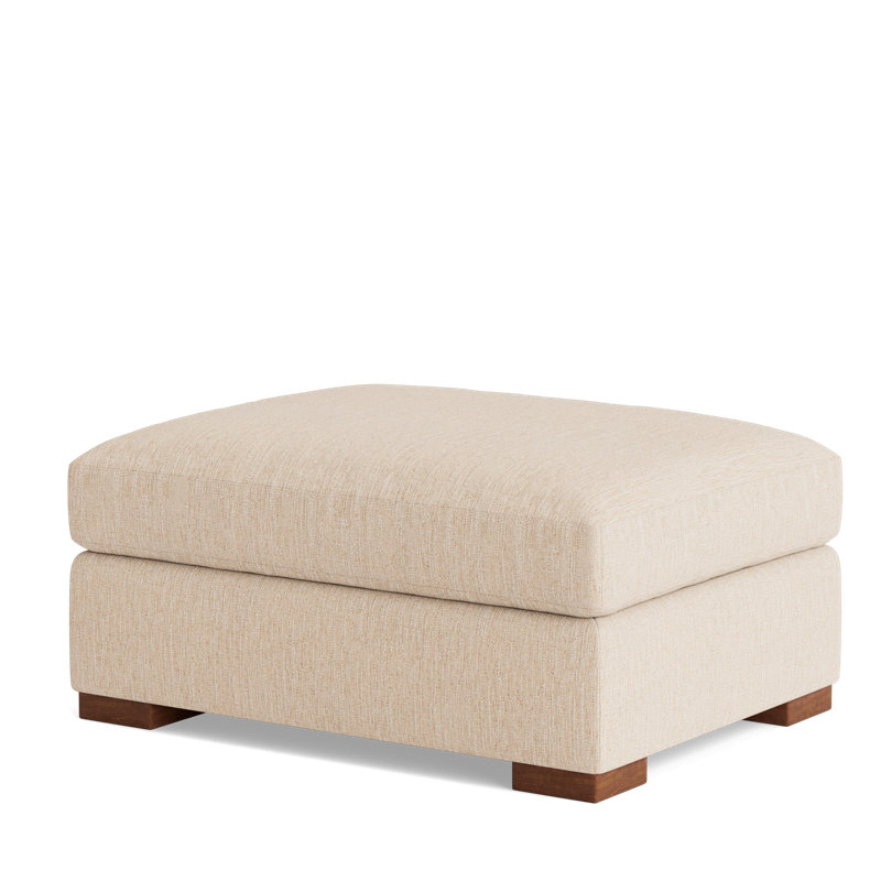 Couch Potato Ottoman, Performance Weave - Tan