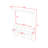 Floating Makeup Vanity with Large HD Mirror, Drawers, Pockets and Hooks
