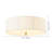 Aurevane 3-Light Dimmable Pleated Fabric Flush Mount Ceiling Light