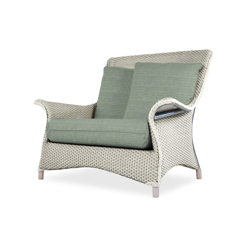 Mandalay Outdoor Lounge Chair, Loveboat Mint, Hickory