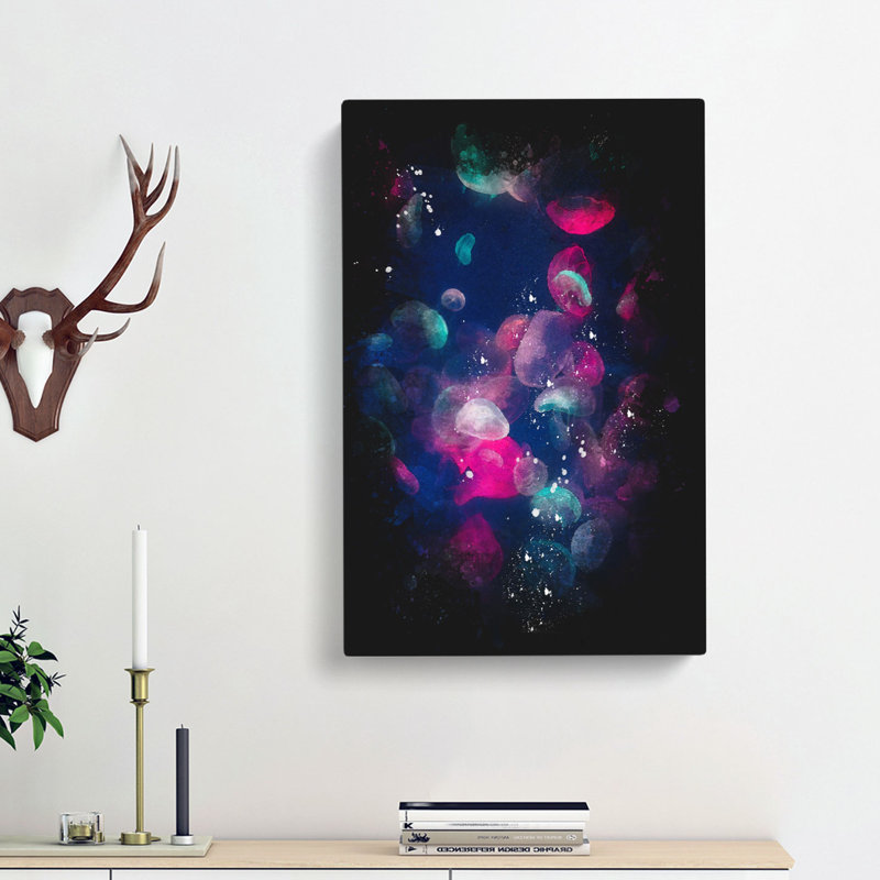 Many Jellyfish - Wrapped Canvas, 76cm H x 50cm W x 3cm D