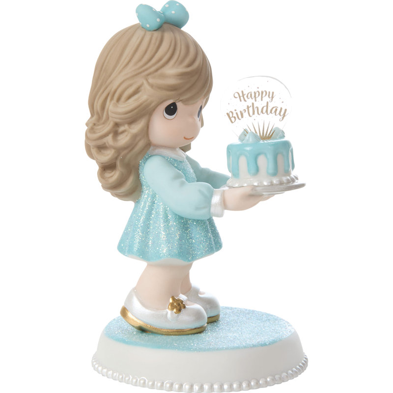 Figurine Precious Moments, Bleu/brun