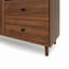 Buffet de cuisine moderne avec portes vitrées, grand placard de rangement pour garde-manger avec support à micro-ondes et tiroirs, buffet pour la salle à manger