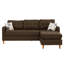 Canapé modulaire en polyfibre chocolat et canapé modulaire réversible