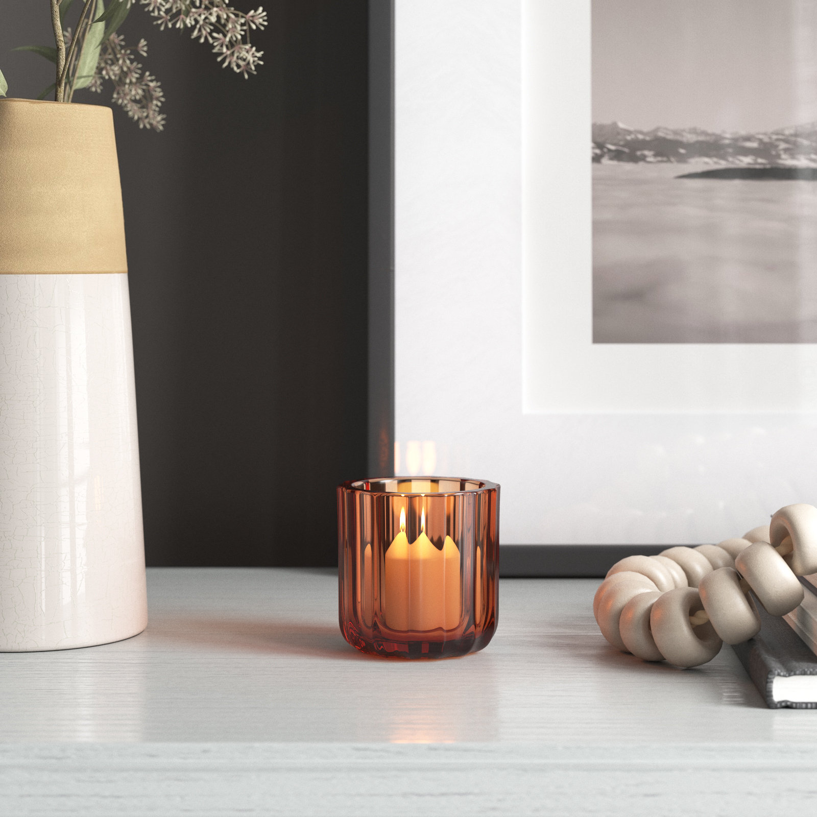 Glass Votive Candle Holder