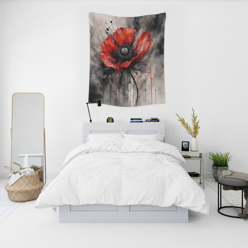 Tapisserie murale, H 60 po x l 51 po x P 0,5 po