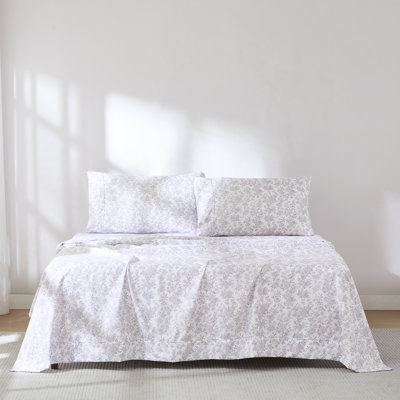 Ensemble de draps pivoine mauve