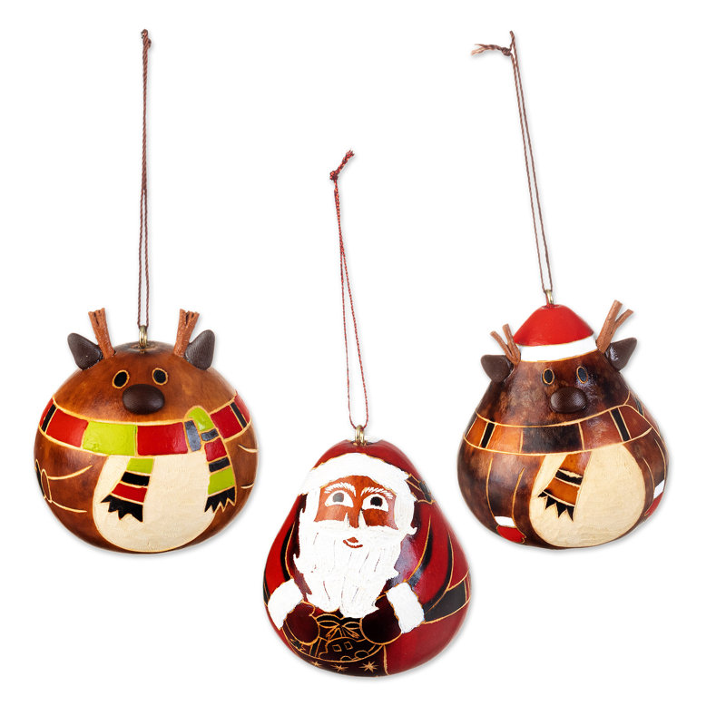 Ensemble de 3 décorations de Noël suspendues