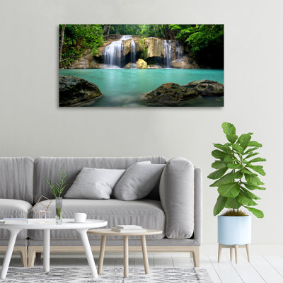 Waterfall - No Frame Print on Glass