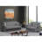 PrimeNest Gravita Collection Upholstered Convertible Loveseat with Storage-1162038904