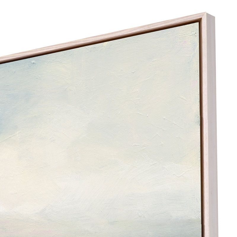 «Glowing Valley White Floater Frame Wall Art»
