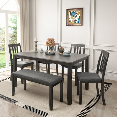 Solid Wood Four Leg Dining Set