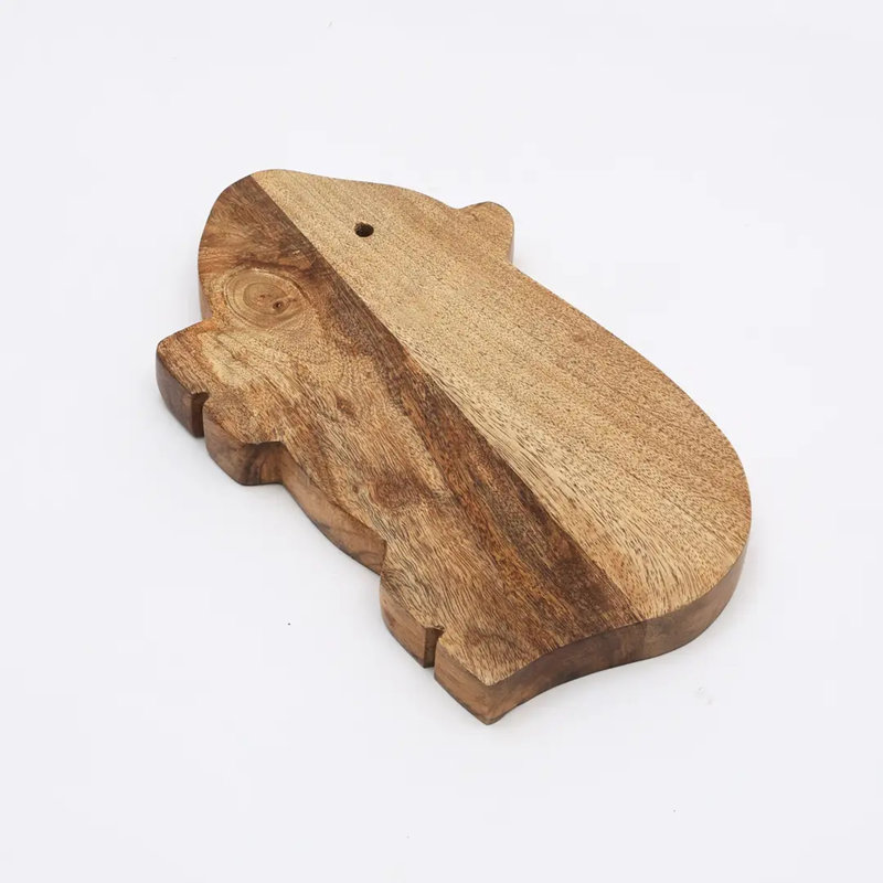 Wood Chopping Board | Rabbit Serving & Cutting Board | 11X6.5"