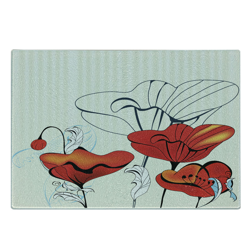 Planche à découper en verre trempé Ambesonne